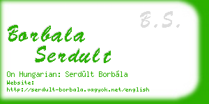 borbala serdult business card